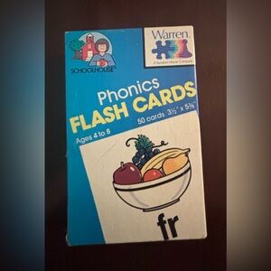Vintage Schoolhouse Warren Phonics Flashcards Letters Clusters Pictures Learning